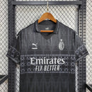 Camisa 4 AC Milan x Pleasures Black 2023/24 Torcedor - Masculina
