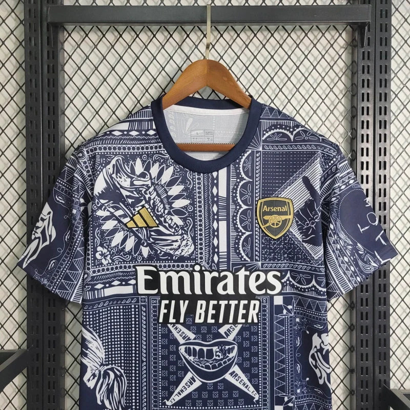 Camisa Pré-jogo Arsenal Ian Wright 2024 - Masculina