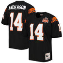 Camisa Ken Anderson Cincinnati Bengals 1981 Mitchell & Ness Authentic Throwback Retired Player  - Preta